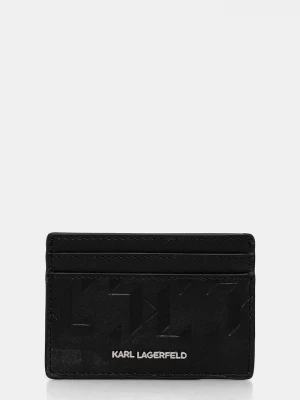 Obrázek produktu Karl Lagerfeld Kožené pouzdro na karty Karl Lagerfeld K/LOOM černá