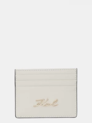 Obrázek produktu Karl Lagerfeld Kožené pouzdro na karty Karl Lagerfeld K/SIGNATURE