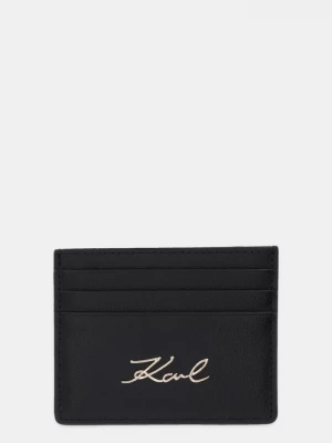 Obrázek produktu Karl Lagerfeld Kožené pouzdro na karty Karl Lagerfeld K/SIGNATURE černá