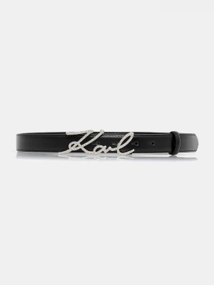 Obrázek produktu Karl Lagerfeld Kožený pásek Karl Lagerfeld K/SIGNATURE černá