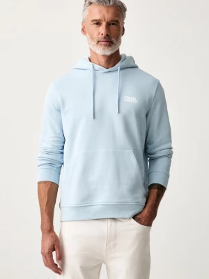 Obrázek produktu Karl Lagerfeld mikina kapucí pánská bavlněná modrá