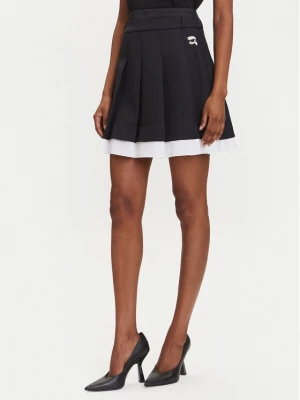 Obrázek produktu KARL LAGERFELD Mini sukně A3W12021 Černá Regular Fit