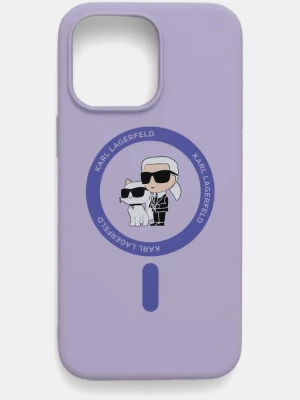 Obrázek produktu Karl Lagerfeld Obal na telefon Karl Lagerfeld iPhone 15 Pro Max 6.7 fialová