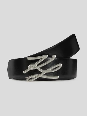 Obrázek produktu Karl Lagerfeld Oboustranný kožený pásek Karl Lagerfeld K/AUTOGRAPH černá