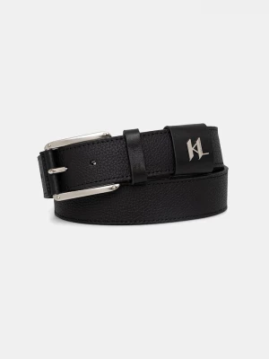 Obrázek produktu Karl Lagerfeld pásek pánský kožený černá