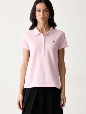 Obrázek produktu Karl Lagerfeld polo dámské bavlněné IKON růžová