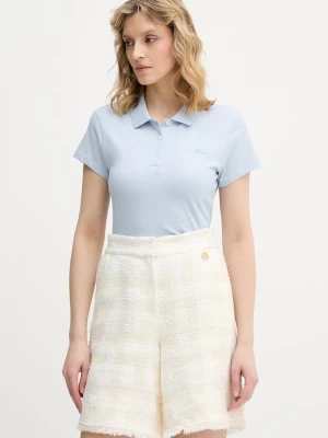 Obrázek produktu Karl Lagerfeld polo dámské bavlněné s elastanem modrá