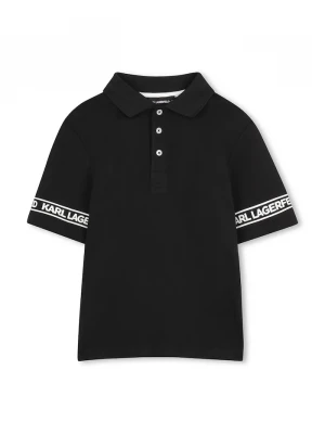 Obrázek produktu Karl Lagerfeld polo dětské bavlněné černá