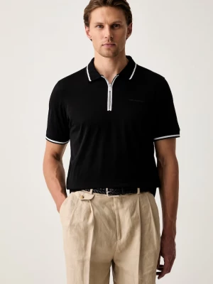 Obrázek produktu Karl Lagerfeld polo pánské bavlněné černá