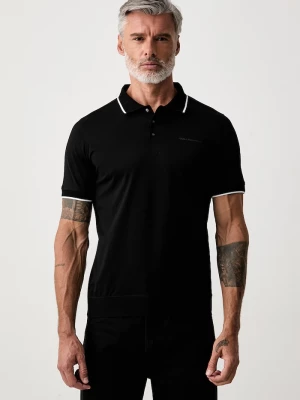 Obrázek produktu Karl Lagerfeld polo pánské bavlněné černá
