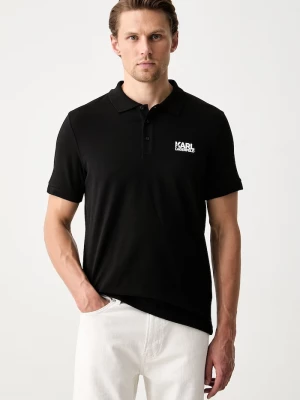 Obrázek produktu Karl Lagerfeld polo pánské bavlněné elastanem černá