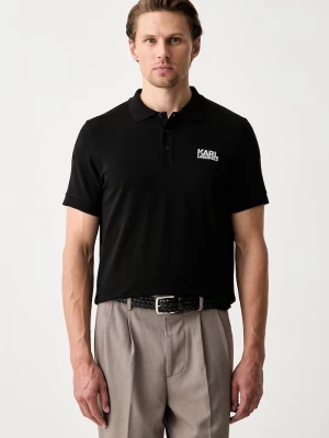 Obrázek produktu Karl Lagerfeld polo pánské bavlněné s elastanem černá