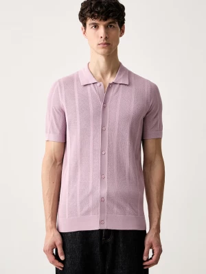 Obrázek produktu Karl Lagerfeld polo pánské viskózou růžová