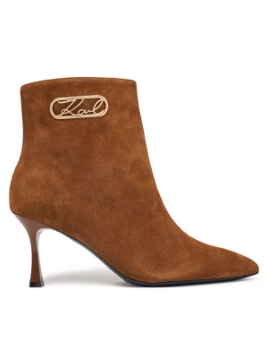 Obrázek produktu KARL LAGERFELD Polokozačky Sienna KL32747 Hnědá