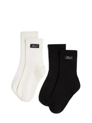 Obrázek produktu Karl Lagerfeld Ponožky černá / přírodní bílá