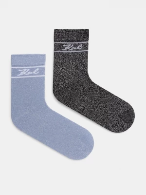 Obrázek produktu Karl Lagerfeld Ponožky Karl Lagerfeld 2-pack stříbrná