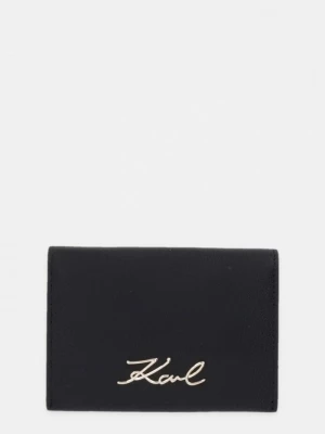 Obrázek produktu Karl Lagerfeld pouzdro na karty dámské kožené K/SIGNATURE černá