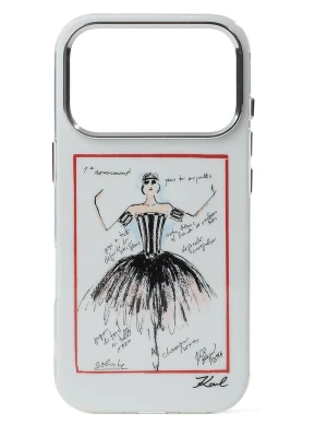 Obrázek produktu Karl Lagerfeld Pouzdro na smartphone 'iPhone 17 Pro' červená / černá / bílá