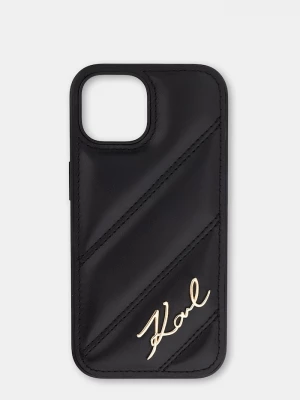 Obrázek produktu Karl Lagerfeld pouzdro na telefon z imitace kůže iPhone 15 / 14 / 13 černá