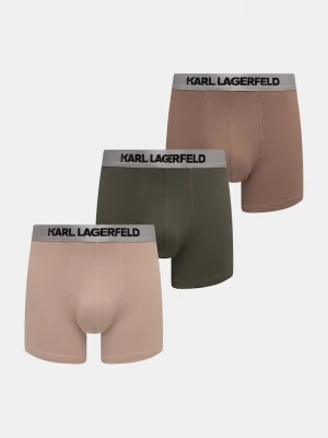 Obrázek produktu Karl Lagerfeld přiléhavé boxerky pánské bavlněné s elastanem 3-pack béžová