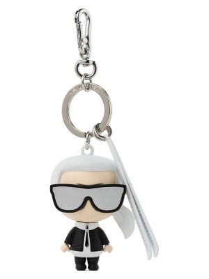 Obrázek produktu Karl Lagerfeld Přívěsek na klíče 'Ikon Ski' černá / stříbrná / bílá