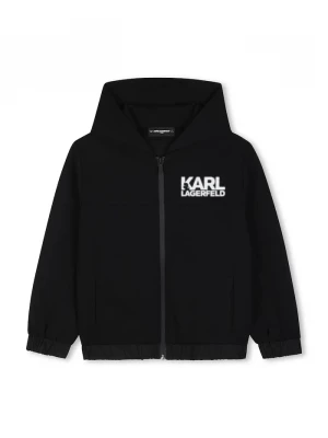 Obrázek produktu Karl Lagerfeld rozepínací mikina s kapucí dětská černá