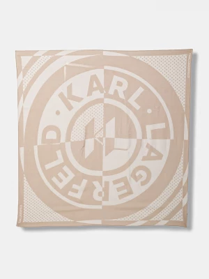 Obrázek produktu Karl Lagerfeld šátek dámský s příměsí hedvábí K / CIRCLE béžová