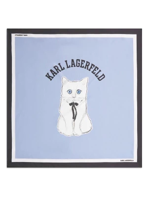 Obrázek produktu Karl Lagerfeld Šátek 'Ikon Choupette' světlemodrá / černá / bílá