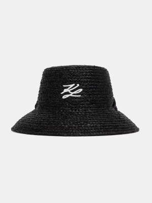 Obrázek produktu Karl Lagerfeld slaměný klobouk dámský K/AUTOGRAPH černá