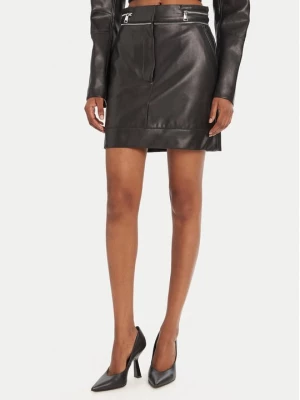 Obrázek produktu KARL LAGERFELD Sukně z imitace kůže A3W12014 Černá Regular Fit