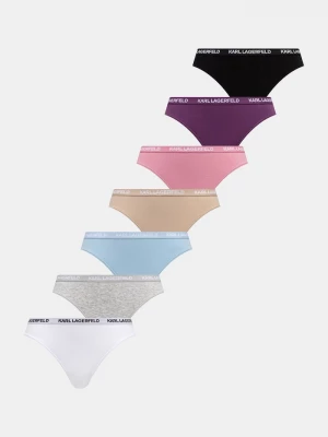 Obrázek produktu Karl Lagerfeld tanga dámské bavlněné s elastanem 7-pack růžová