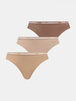 Obrázek produktu Karl Lagerfeld tanga dámské s bavlnou 3-pack béžová