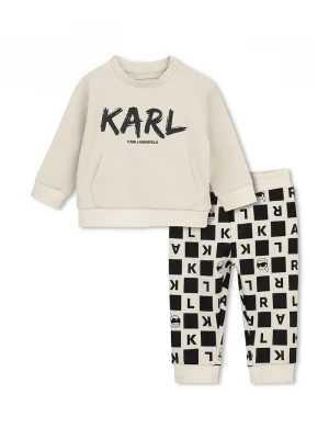 Obrázek produktu Karl Lagerfeld teplákový set dětský bavlněný béžová