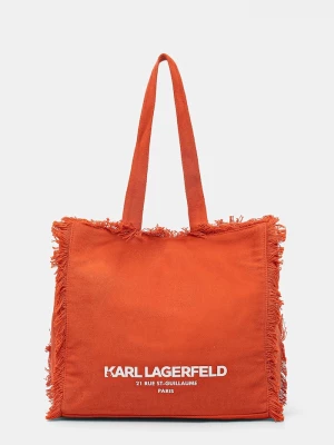 Obrázek produktu Karl Lagerfeld tote taška dámská bavlněná K/RSG oranžová