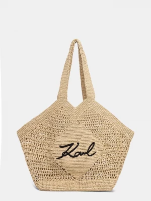 Obrázek produktu Karl Lagerfeld tote taška dámská z pletenky K/SIGNATURE béžová