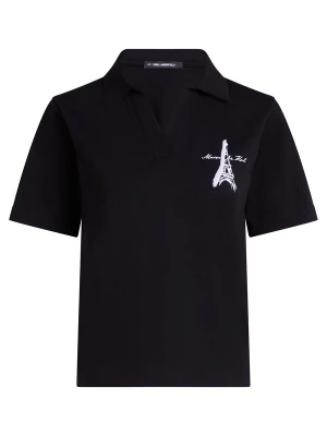 Obrázek produktu Karl Lagerfeld Tričko 'PARIS SKETCH EIFFEL' švestková / černá / bílá