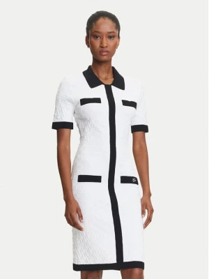 Obrázek produktu KARL LAGERFELD Úpletové šaty A3W13036 Écru Slim Fit Krémová