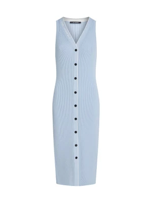 Obrázek produktu Karl Lagerfeld Úpletové šaty světlemodrá / bílá