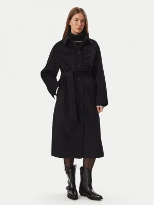 Obrázek produktu KARL LAGERFELD Vlněný kabát B4W15013 Černá Regular Fit