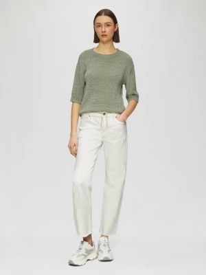 Obrázek produktu Karolin cropped jeans / regular fit / mid rise / straight leg / ties s.Oliver krémová