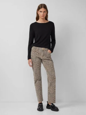 Obrázek produktu Karolin: Regular fit / mid rise / straight leg s leo potiskem s.Oliver