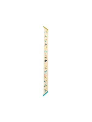 Obrázek produktu Kate Spade Šála aqua modrá / žlutá / pastelově žlutá / olivová