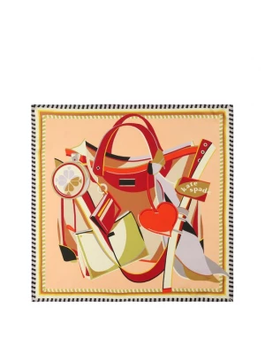 Obrázek produktu Kate Spade Šátek béžová / světle žlutá / světle šedá / červená