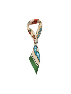 Obrázek produktu Kate Spade Šátek 'New York Garden' světle béžová / světlemodrá / kiwi / červená