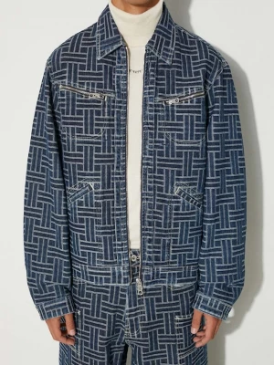 Obrázek produktu Kenzo Džínová bunda Kenzo Trucker Denim Jacket Weave námořnická modř