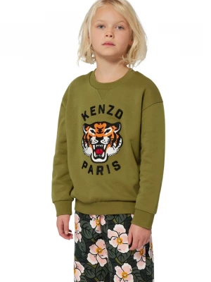 Obrázek produktu Kenzo Kids Dětská bavlněná mikina Kenzo Kids zelená