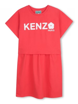 Obrázek produktu Kenzo Kids Dětské bavlněné šaty Kenzo Kids červená