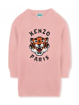 Obrázek produktu Kenzo Kids Dětské šaty s příměsí vlny Kenzo Kids růžová
