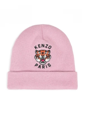 Obrázek produktu Kenzo Kids pletená čepice dětská s příměsí vlny růžová