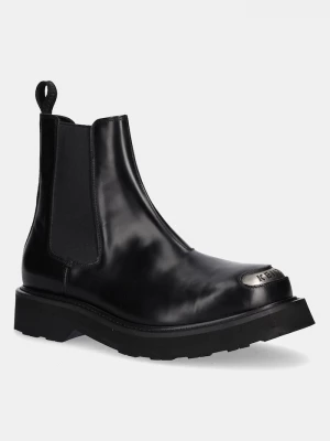 Obrázek produktu Kenzo Kožené kotníkové boty Kenzo Smile Lace Up Boots černá